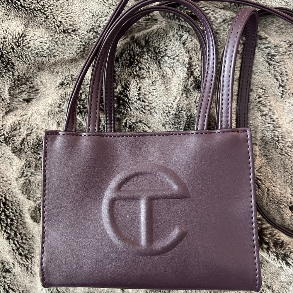 Telfar Small Eggplant Shopping Bag - Like New